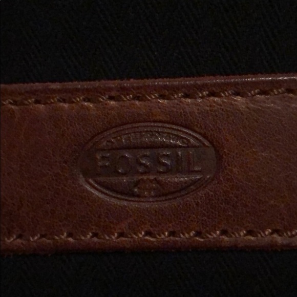 Fossil Navy and Leather Messanger Bag - Picture 3 of 4